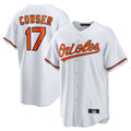 Arlishia B.Orioles #17 Colton Cowser Player White Home Game Stitched Jerseys