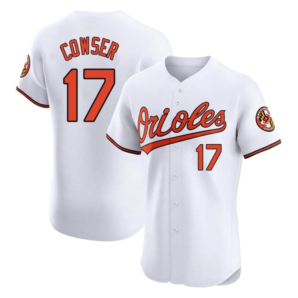 Arlishia B.Orioles #17 Colton Cowser Player White Limited Elite Home Game Stitched Jerseys
