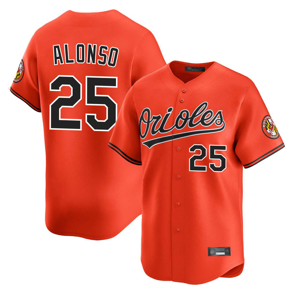 Arlishia B.Orioles #25 Pete Alonso Player Orange Limited Home Game Stitched Jerseys