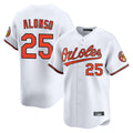 Arlishia B.Orioles #25 Pete Alonso Player White Limited Home Game Stitched Jerseys