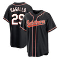 Arlishia B.Orioles #29 Samuel Basallo Player Black Out Home Game Stitched Jerseys