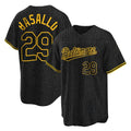 Arlishia B.Orioles #29 Samuel Basallo Player Black Snake Skin City Home Game Stitched Jerseys