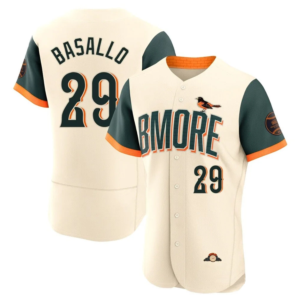 Arlishia B.Orioles #29 Samuel Basallo Player Cream 2026 City Connect Limited Elite Home Game Stitched Jerseys