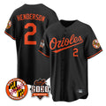 Arlishia B.Orioles #2 Gunnar Henderson Player Black 30th Anniversary of 2131 Home Game Stitched Jerseys