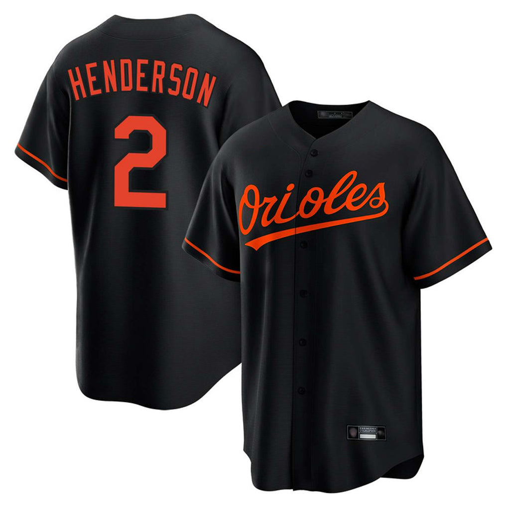 Arlishia B.Orioles #2 Gunnar Henderson Player Black Home Game Stitched Jerseys