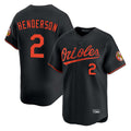 Arlishia B.Orioles #2 Gunnar Henderson Player Black Limited Home Game Stitched Jerseys