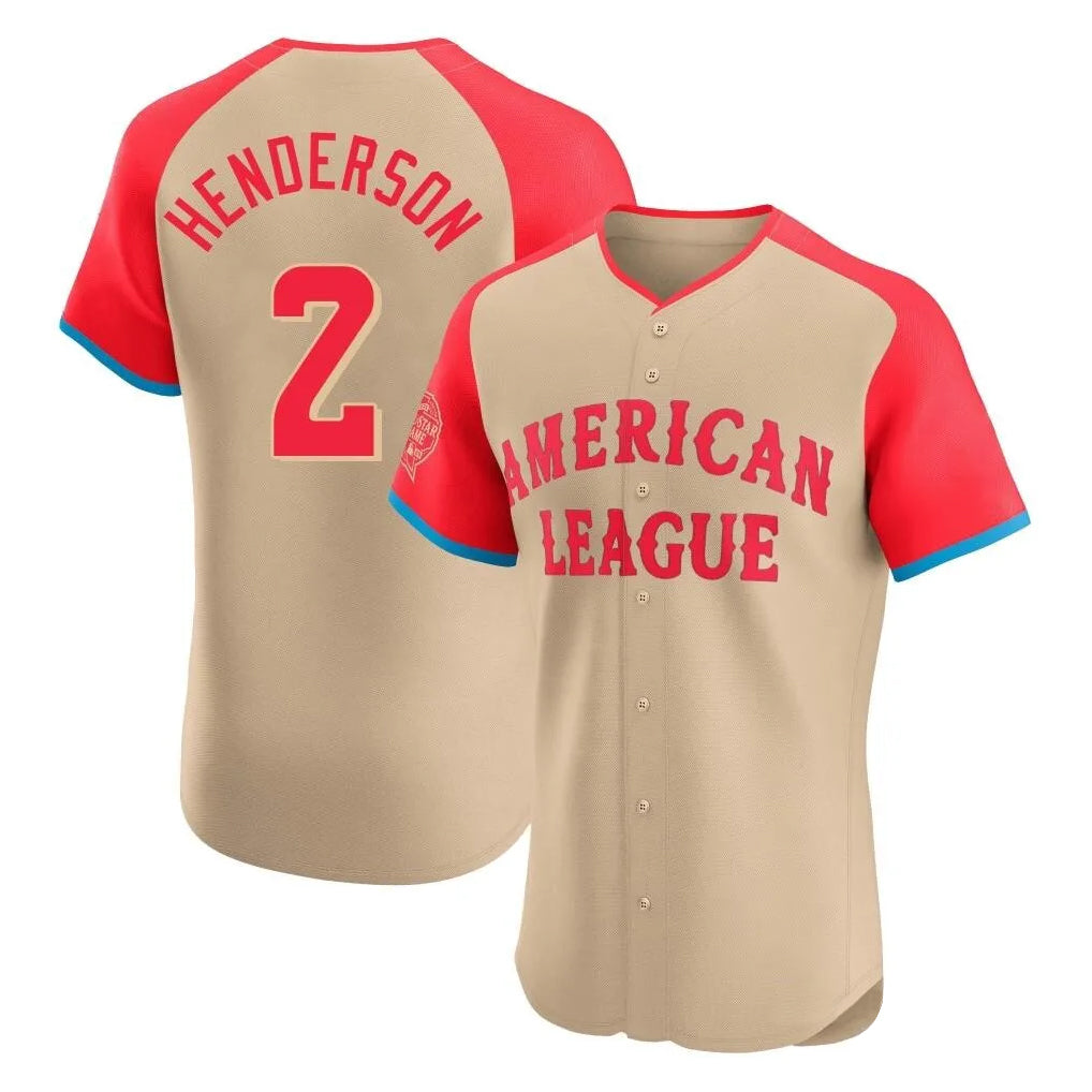 Arlishia B.Orioles #2 Gunnar Henderson Player Cream American League All-Star Limited Elite Home Game Stitched Jerseys
