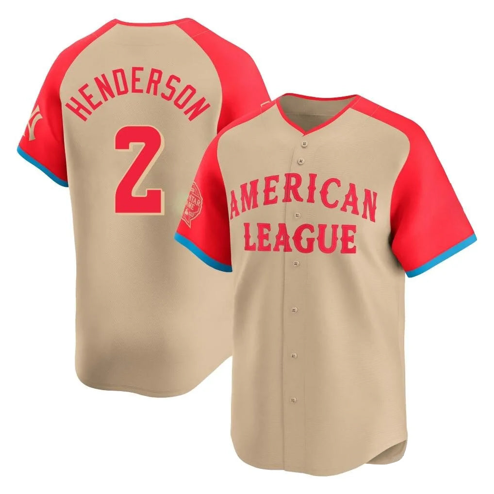 Arlishia B.Orioles #2 Gunnar Henderson Player Cream American League All-Star Limited Home Game Stitched Jerseys