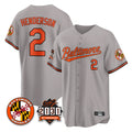 Arlishia B.Orioles #2 Gunnar Henderson Player Gray 30th Anniversary of 2131 Home Game Stitched Jerseys