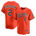 Arlishia B.Orioles #2 Gunnar Henderson Player Orange Limited Home Game Stitched Jerseys
