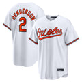 Arlishia B.Orioles #2 Gunnar Henderson Player White Home Game Stitched Jerseys