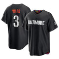 Arlishia B.Orioles #3 Taylor Ward Player Black City Connect Home Game Stitched Jerseys