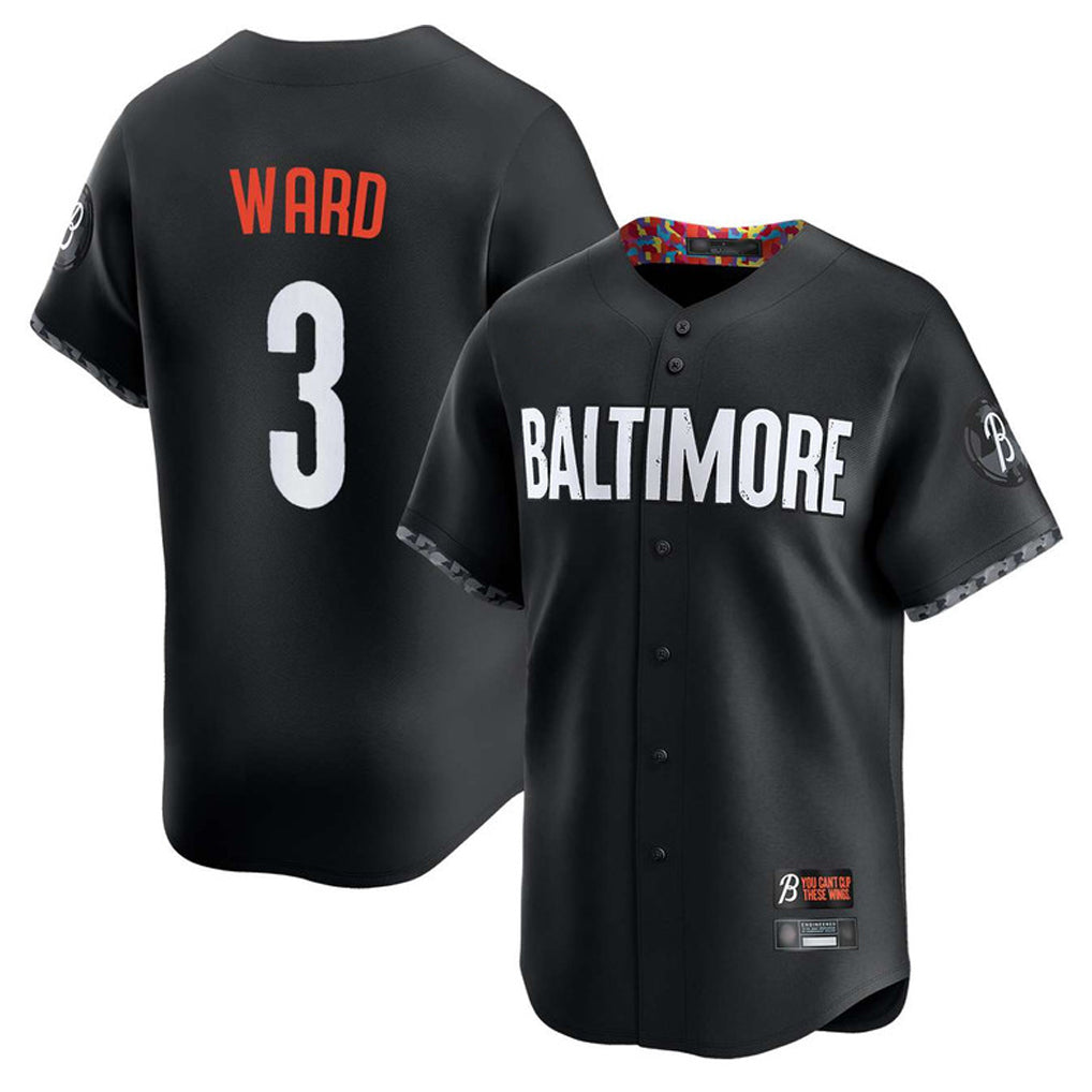 Arlishia B.Orioles #3 Taylor Ward Player Black City Connect Limited Home Game Stitched Jerseys