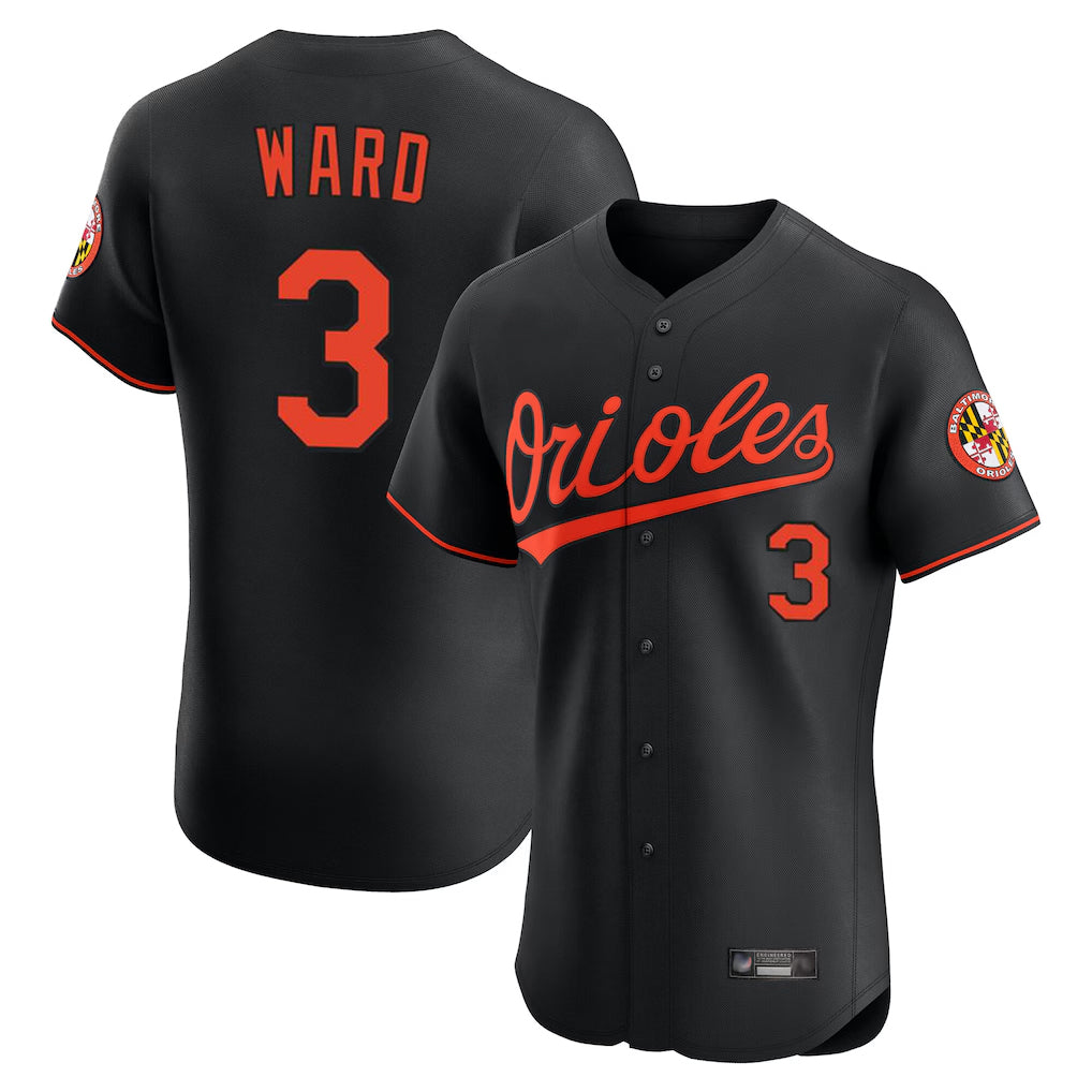 Arlishia B.Orioles #3 Taylor Ward Player Black Limited Elite Home Game Stitched Jerseys