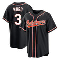 Arlishia B.Orioles #3 Taylor Ward Player Black Out Home Game Stitched Jerseys