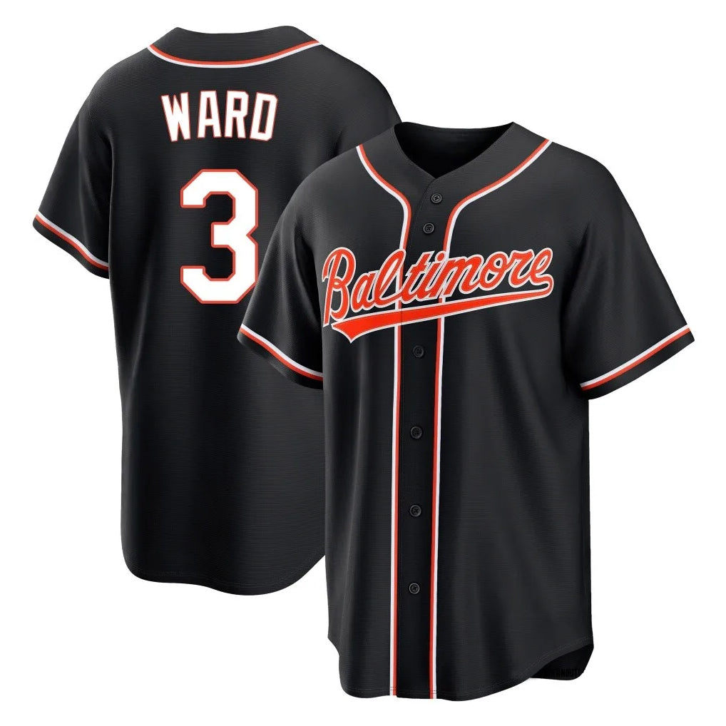 Arlishia B.Orioles #3 Taylor Ward Player Black Out Home Game Stitched Jerseys