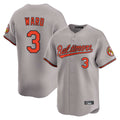 Arlishia B.Orioles #3 Taylor Ward Player Gray Limited Home Game Stitched Jerseys