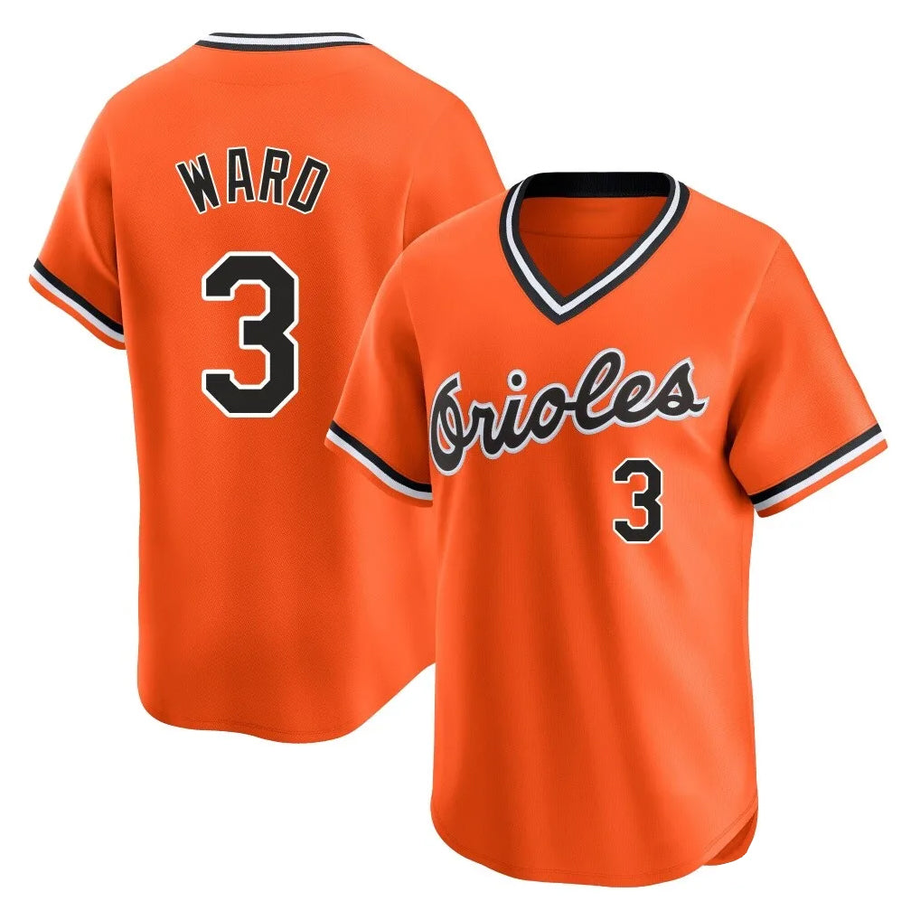 Arlishia B.Orioles #3 Taylor Ward Player Orange T-shirt Limited Home Game Stitched Jerseys