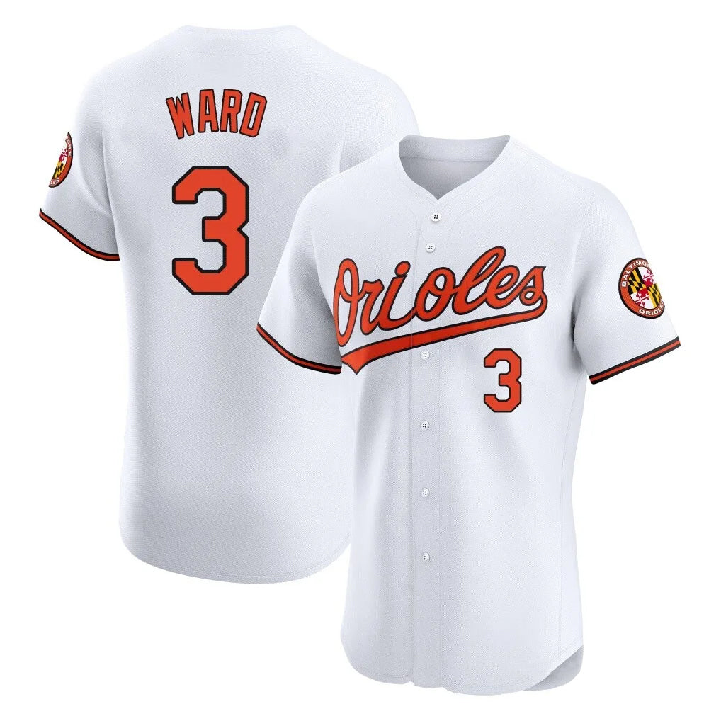 Arlishia B.Orioles #3 Taylor Ward Player White Limited Elite Home Game Stitched Jerseys
