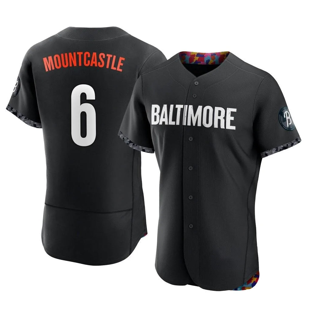 Arlishia B.Orioles #6 Ryan Mountcastle Player Black City Connect Limited Elite Home Game Stitched Jerseys