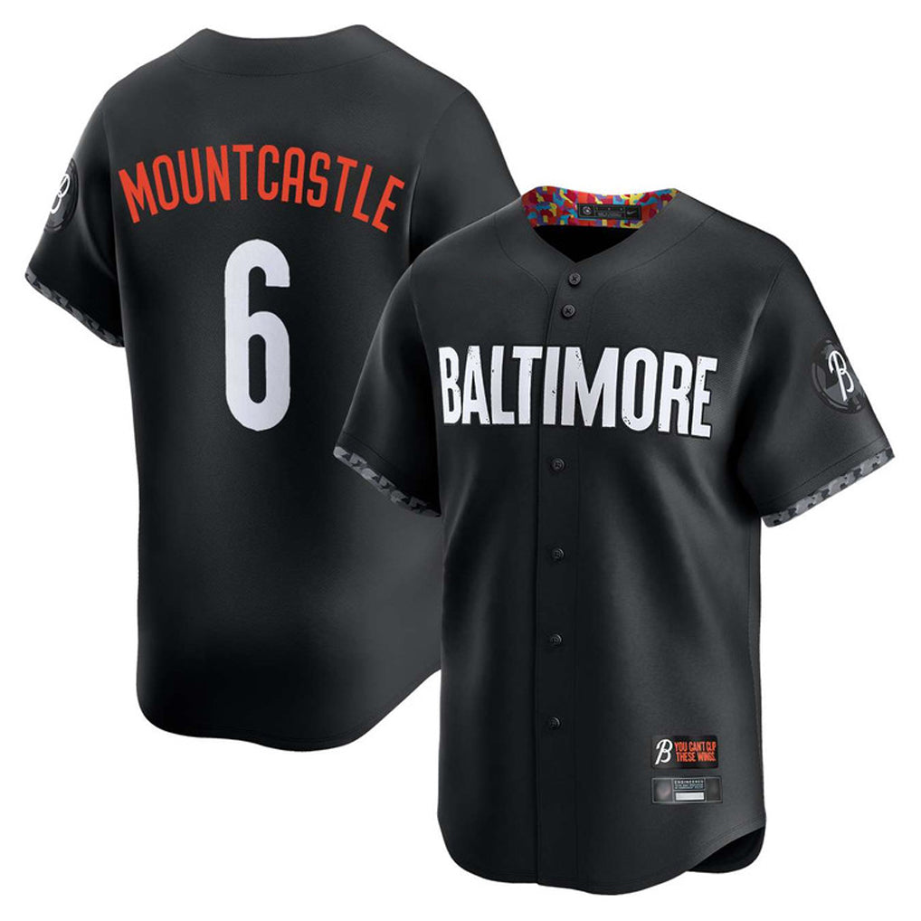 Arlishia B.Orioles #6 Ryan Mountcastle Player Black City Connect Limited Home Game Stitched Jerseys