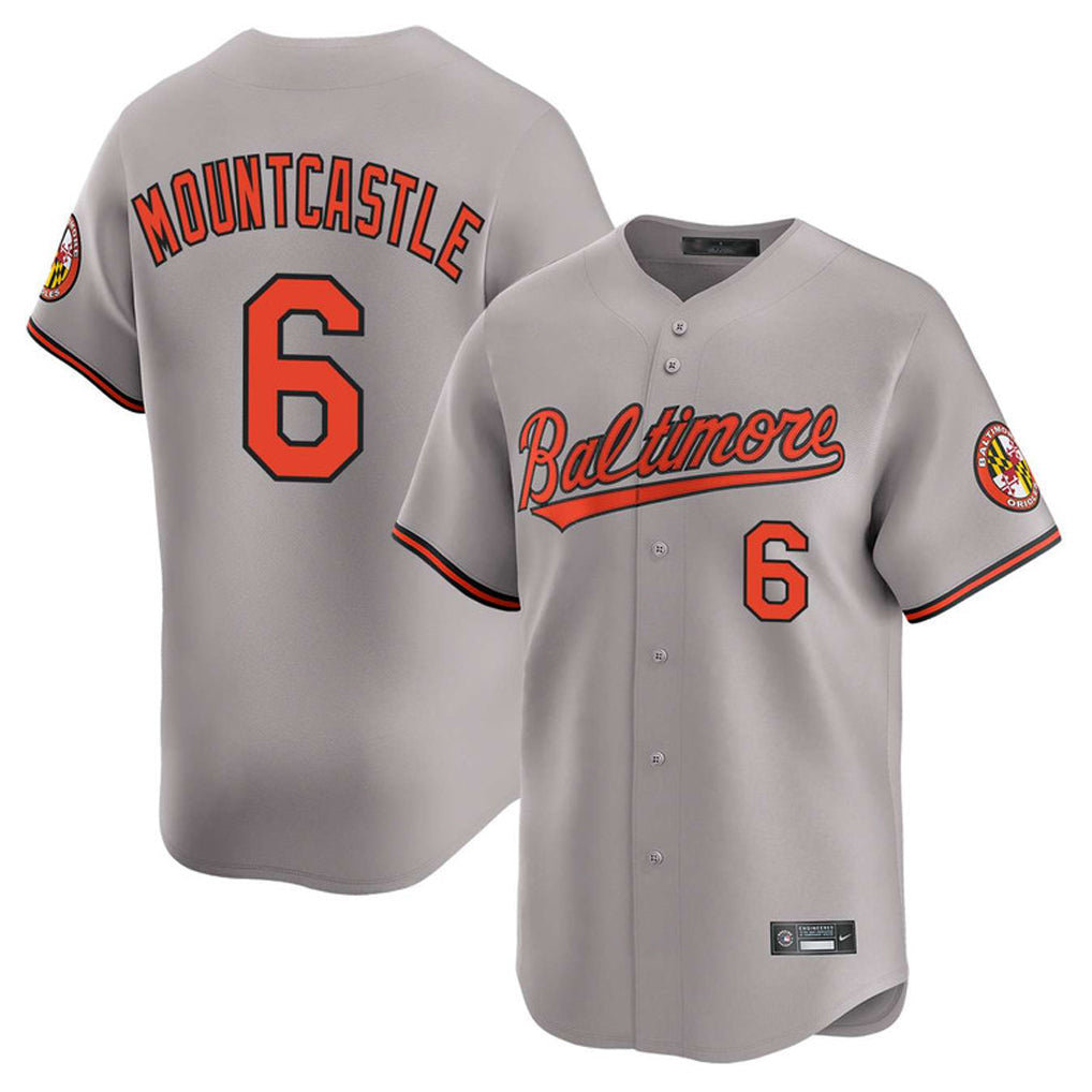 Arlishia B.Orioles #6 Ryan Mountcastle Player Gray Limited Home Game Stitched Jerseys