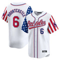 Arlishia B.Orioles #6 Ryan Mountcastle Player White Independence Day Vapor Premier Home Game Stitched Jerseys