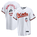 Arlishia B.Orioles #6 Ryan Mountcastle Player White USA 250 Fourth of July Home Game Stitched Jerseys