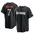 Arlishia B.Orioles #7 Jackson Holliday Player Black City Connect Home Game Stitched Jerseys
