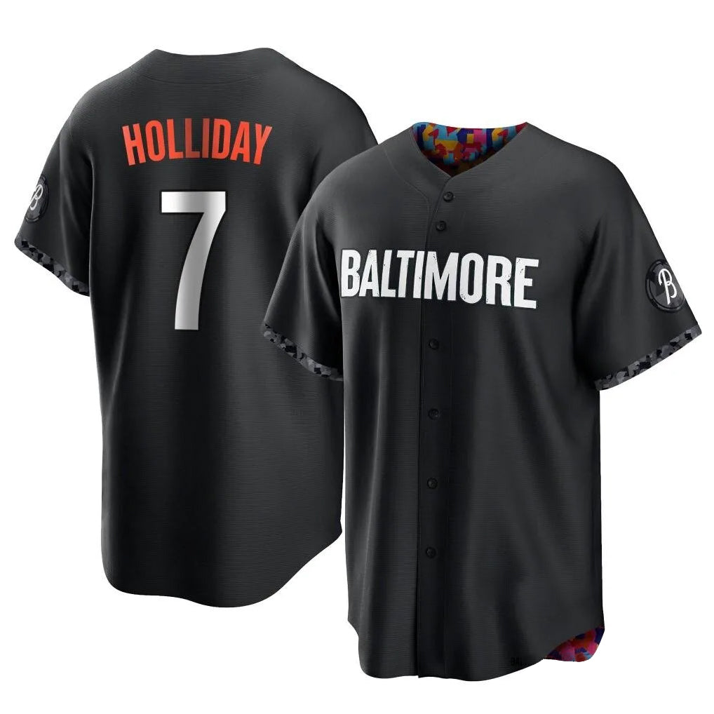 Arlishia B.Orioles #7 Jackson Holliday Player Black City Connect Home Game Stitched Jerseys