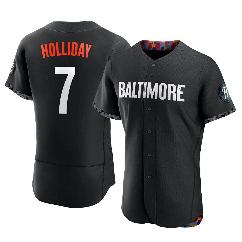 Arlishia B.Orioles #7 Jackson Holliday Player Black City Connect Limited Elite Home Game Stitched Jerseys
