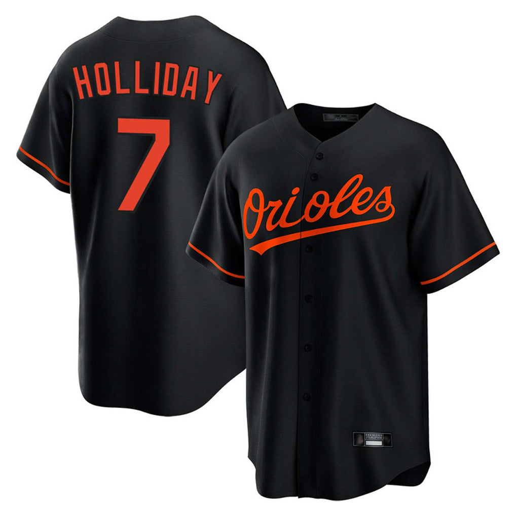Arlishia B.Orioles #7 Jackson Holliday Player Black Home Game Stitched Jerseys