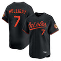 Arlishia B.Orioles #7 Jackson Holliday Player Black Limited Home Game Stitched Jerseys