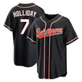 Arlishia B.Orioles #7 Jackson Holliday Player Black Out Home Game Stitched Jerseys