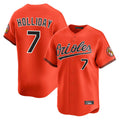 Arlishia B.Orioles #7 Jackson Holliday Player Orange Limited Home Game Stitched Jerseys