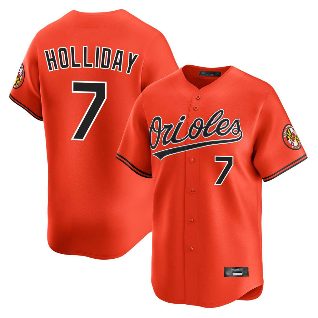 Arlishia B.Orioles #7 Jackson Holliday Player Orange Limited Home Game Stitched Jerseys