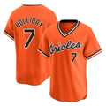 Arlishia B.Orioles #7 Jackson Holliday Player Orange T-shirt Limited Home Game Stitched Jerseys