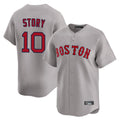 Arlishia B.Red Sox #10 Trevor Story Player Gray Road Limited Home Game Stitched Jerseys