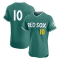 Arlishia B.Red Sox #10 Trevor Story Player Green City Connect Limited Elite Home Game Stitched Jerseys