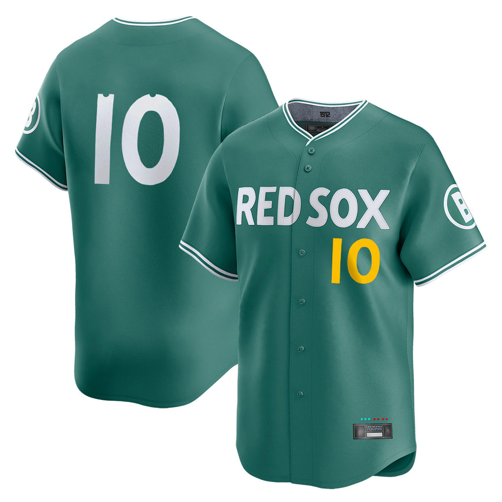 Arlishia B.Red Sox #10 Trevor Story Player Green City Connect Limited Home Game Stitched Jerseys