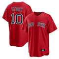 Arlishia B.Red Sox #10 Trevor Story Player Red Home Game Stitched Jerseys