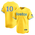Arlishia B.Red Sox #10 Trevor Story Player Yellow Limited Home Game Stitched Jerseys