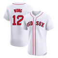 Arlishia B.Red Sox #12 Connor Wong Player White Limited Elite Home Game Stitched Jerseys