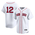 Arlishia B.Red Sox #12 Connor Wong Player White Limited Home Game Stitched Jerseys