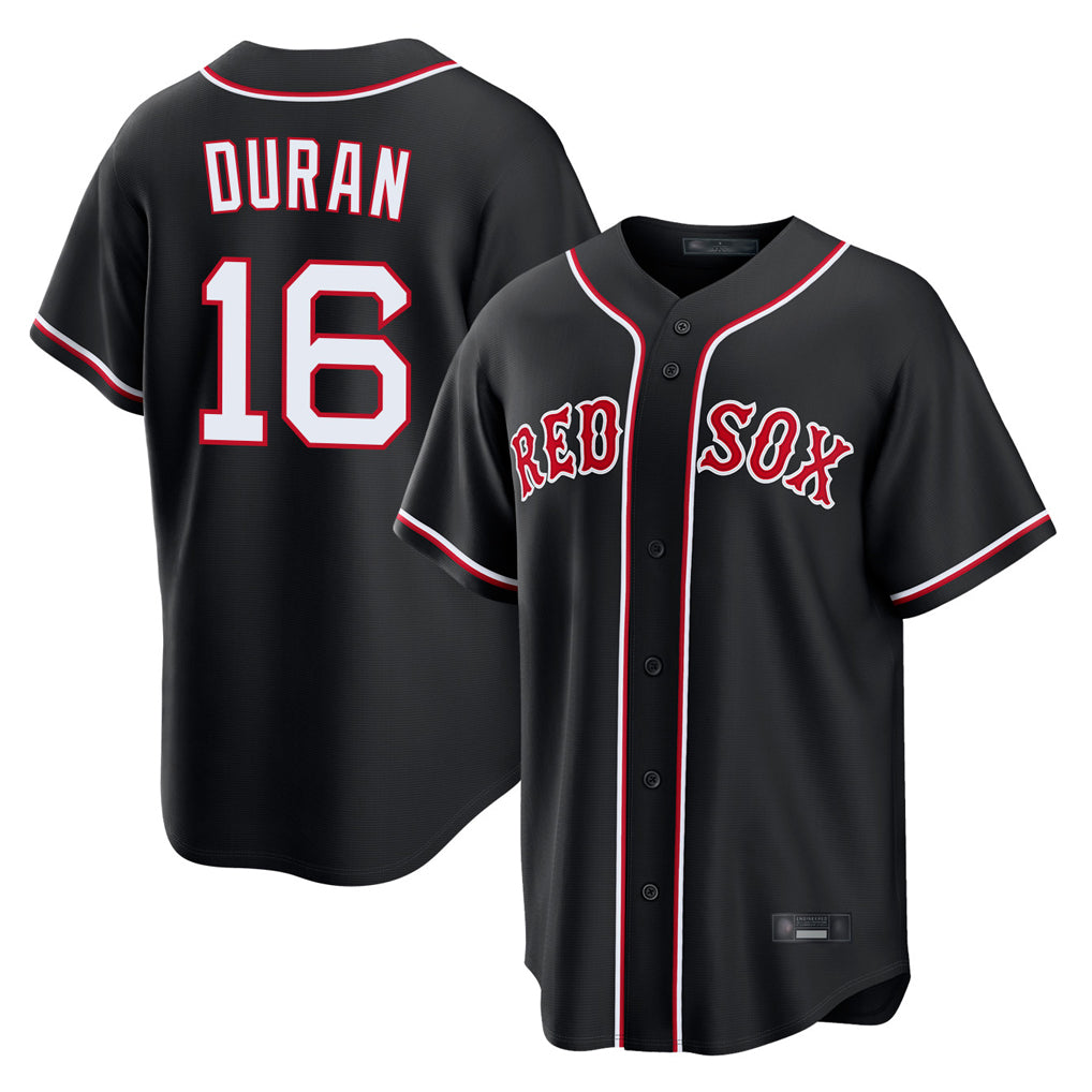 Arlishia B.Red Sox #16 Jarren Duran Player Black Out Home Game Stitched Jerseys