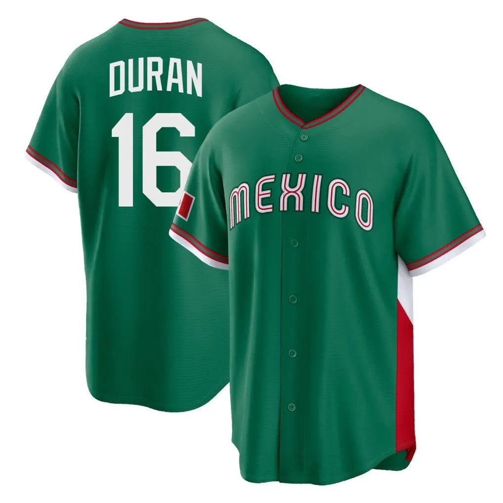 Arlishia B.Red Sox #16 Jarren Duran Player Green Mexico 2026 World Classic Home Game Stitched Jerseys
