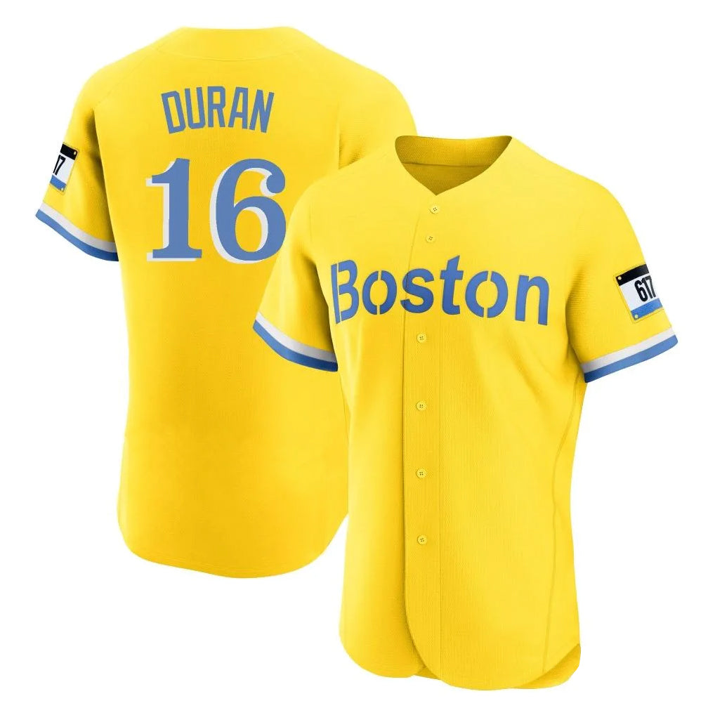 Arlishia B.Red Sox #16 Jarren Duran Player Gray Road Limited Elite Home Game Stitched Jersey