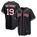 Arlishia B.Red Sox #19 Roman Anthony Player Black Out Home Game Stitched Jerseys