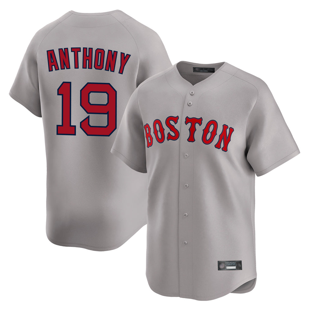 Arlishia B.Red Sox #19 Roman Anthony Player Gray Road Limited Home Game Stitched Jerseys
