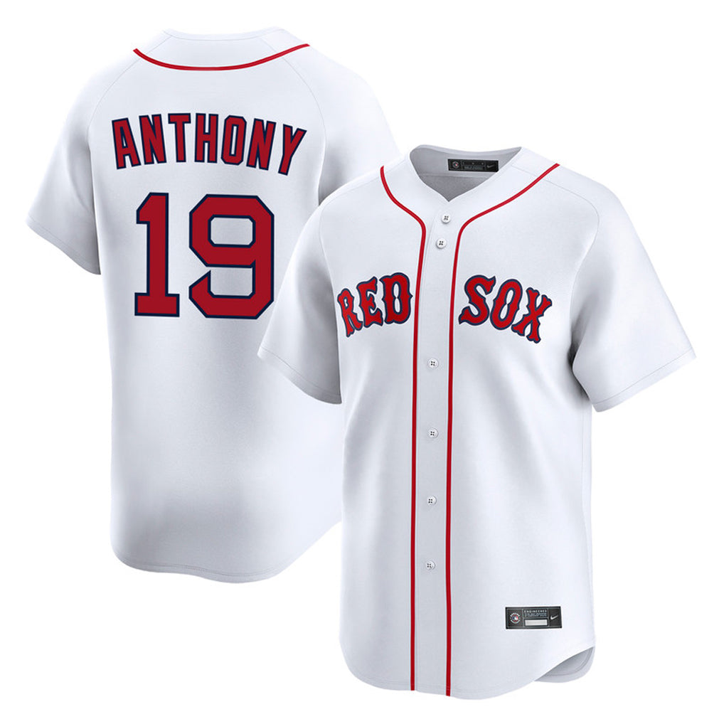 Arlishia B.Red Sox #19 Roman Anthony Player White Limited Home Game Stitched Jerseys